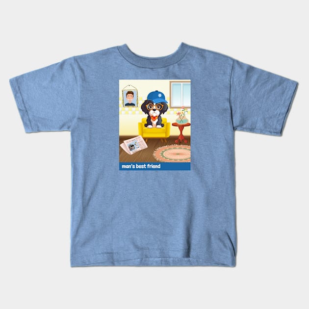 Man's Best Friend - for kids Kids T-Shirt by JAHudson